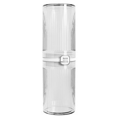 旅行牙刷漱口杯收納盒 PET材質 22x7cm, 透明色, 1個