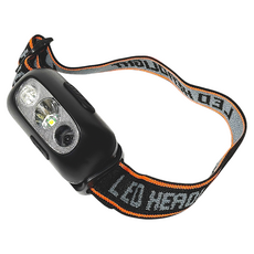 Lofor 樂活生活家 LED充電式智能感應頭燈 M-7630 黑色 USB充電 45度可調, 1個