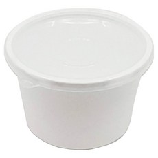 Swan 注塑容器 直徑105mm 中 50入 + 蓋子 50入組 白色, 1套