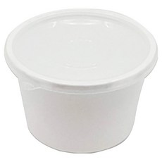 Swan 射出成型容器 直徑105mm 小 50入 + 蓋子 50入組 白色, 1套