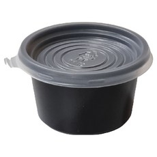 Swan 多用途杯 直徑 70mm 小 100p + 杯蓋 100p 組 黑色, 1套