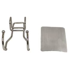 Ho覓好物 無痕不鏽鋼面盆掛架 免釘免鑽 安裝無憂 超便利 超強吸力, 1個, 銀色