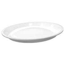 Swan 射出成型橢圓盤 直徑 250mm 白色, 100個