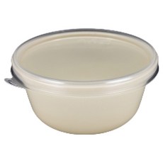 Swan 射出隔熱碗 直徑 115mm 100入 + 蓋子 100入 組 象牙白, 1套