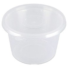 Swan 射出容器 直徑 105mm 小 50入 + 蓋子 50入 透明套組, 1套