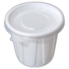 Swan 多用途杯 直徑75mm 大 100入 + 杯蓋100入組 白色, 1套