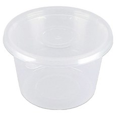 Swan 注塑容器 直徑105mm 大 50入 + 蓋子 50入 透明套組, 1套