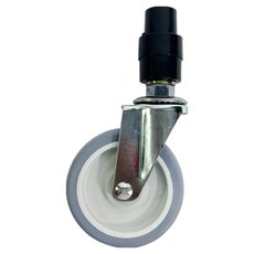 World Clean 附蓋灰色服務推車輪, 1個