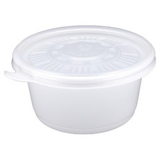 斯灣 小菜粥碗 直徑 125mm 小 50入 + 蓋子 50入 組 白色, 1套