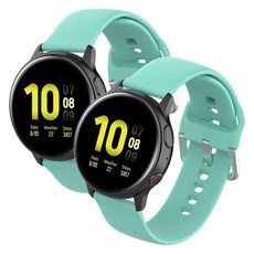 메오르 갤럭시워치 실리콘 스포츠 버클 스트랩 2p, 티파니민트+티파니민트, 1세트