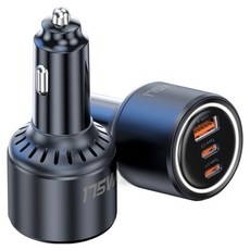 UM2 PD3.1 175W 3孔點菸器車用高速充電器, 黑色, UMCH175W