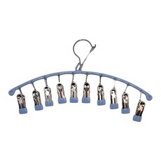 不鏽鋼防滑防風衣夾 10夾, 藍色, 1個