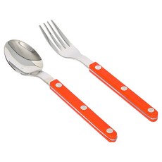 티니블랑 레브 티스푼 + 티포크 세트 오렌지, 1세트