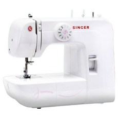 SINGER 勝家 縫紉機 + 護指器套組, 白色, SINGER 1306