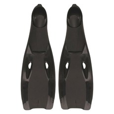 Elsso 輕裝潛水色彩線條雙蹼蛙鞋, 黑色