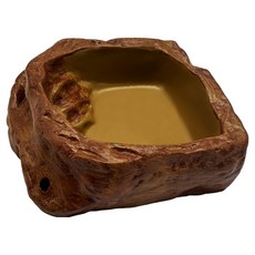 노모이펫 파충류 양서류 레진 먹이접시 슬로프 NS-11, 혼합색상, 1개