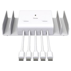 로이직 5포트 고속 멀티충전기 C타입, 화이트, 1세트