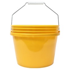 월드크린 다용도 휴대용 버킷, 7L, 옐로우