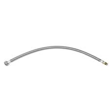 新多多小舖 單孔短頭鋼絲軟管 台灣製 304不鏽鋼材質, 3尺, 1條