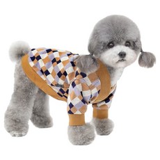 JUNSUNG 格紋寵物針織衫, 淺紫色, 1個