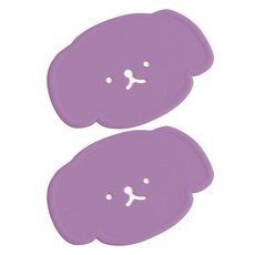 에이드엘 펀칭 퍼피 실리콘 컵받침, 라일락, 2개