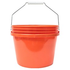 월드크린 다용도 휴대용 버킷, 7L, 오렌지