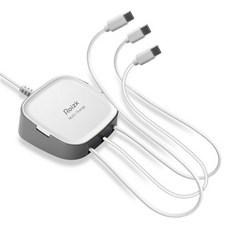 로이직 멀티팩트 C타입 3p 멀티충전기 RZ-703, 화이트, 1개