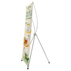 高級型單面不鏽鋼室內X展架, 1個, 單一顏色