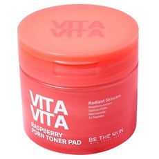 BE THE SKIN Vita Vita 覆盆莓PDRN爽膚棉片, 1個, 60入
