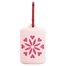 Money Pool 戶外活動 戶外涼感毛巾 + 矽膠收納盒組, MF 粉紅色, 1套