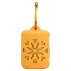 Money Pool 戶外活動 戶外涼感毛巾 + 矽膠收納盒組, MF 橘色, 1套