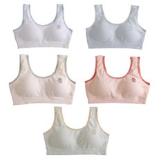 青少年小熊毛巾布學生運動內衣 2階 5件組