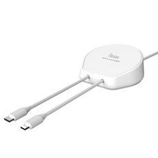 로이직 듀얼 고속 멀티충전기 RZ-205 + C타입 케이블 + 8핀 케이블 세트, 화이트, 1세트