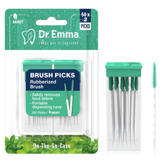 美國 Dr.Emma 便攜式牙間刷 一次性牙籤, 0.8mm, 1個, 100入