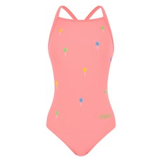 아레나 플러피프렌즈2 선수 싱글크로스 스트랩백 원피스 수영복 A5SL1CO02