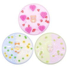 ARTNISM 溫暖奶油史萊姆 愛心熊 120ml + 療癒鴨 120ml + 春日貓 120ml 套組, 1套, 混合顏色