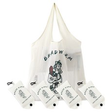 ROJI 브레드 포켓 휴대용 장바구니, 혼합색상, 5개