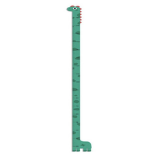엘라라 키재기 스티커 신장계 180 x 13.8 cm, 공룡, 1개