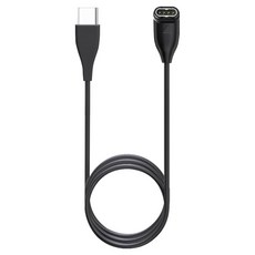 Hoho Type-C數據線Docking充電端口Garmin充電 Ąja頭 手錶 快速充電器, 黑色, 1個, 1m