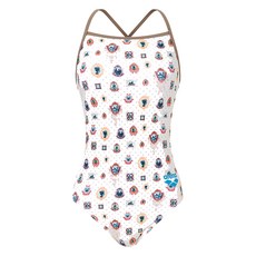 아레나 젬마 싱글 크로스 스트랩백 원피스 수영복 A5SL1LO06