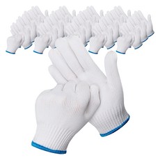 면장갑 양손착용 세트 40g, 화이트, 20세트