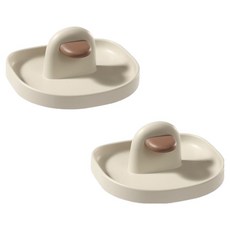 Block Mart 馬卡龍色鍋蓋架, 2個, 奶油色