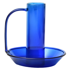 Thumbsmine 精美餐桌燭台, 把手藍色