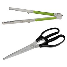 영수산업카멜 바닥에 닿지않아 위생적인 띄움 양손가위 + 스텐 악어집게 세트, 가위 + 집게, 그린, 1세트