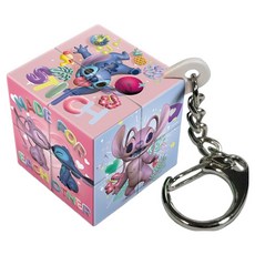 PUZZLE LIFE 迪士尼史迪奇鑰匙圈迷你方塊 DC211, 1個, 混合顏色