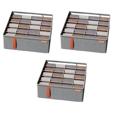 Marketpio 分隔式內衣收納盒 類型9, 單一顏色, 3個