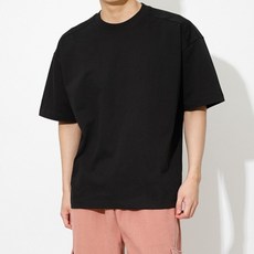 해리슨 남성용 어깨 절개 포인트 오버핏 무지 반팔 티셔츠 HA-1001 INE1001