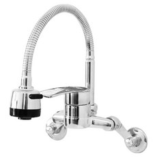 廚房水槽壁式眼鏡蛇水龍頭 鍍鉻 series100, 1個