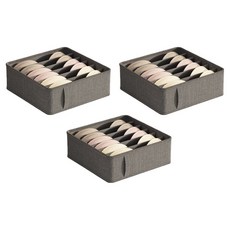 Market Pio 分隔整理內衣收納盒 2號, 單一顏色, 3個