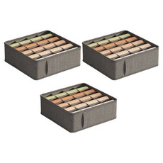 MarketFIO 分隔整理內衣收納盒 類型3, 單一顏色, 3個